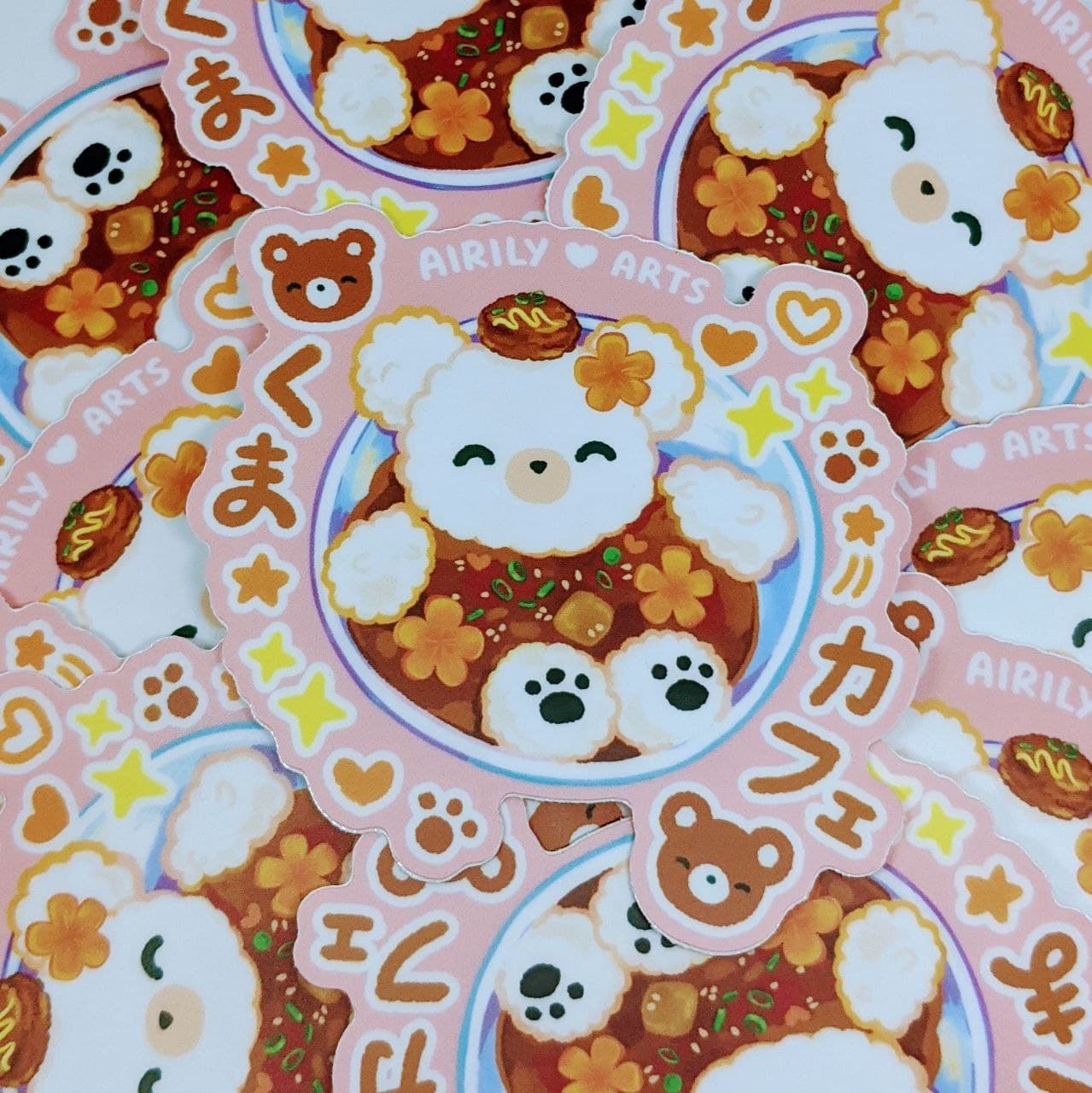 Curry Bear Sticker Waterproof Vinyl Sticker