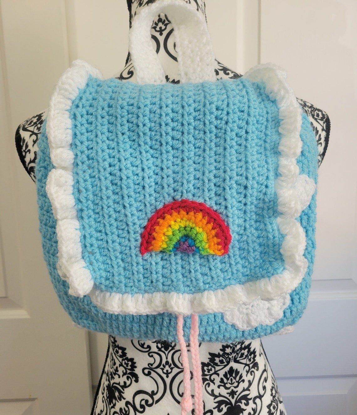 In Bother Tanzania Rainbow Cloud Backpack by Knot Knitted | Kei Collective